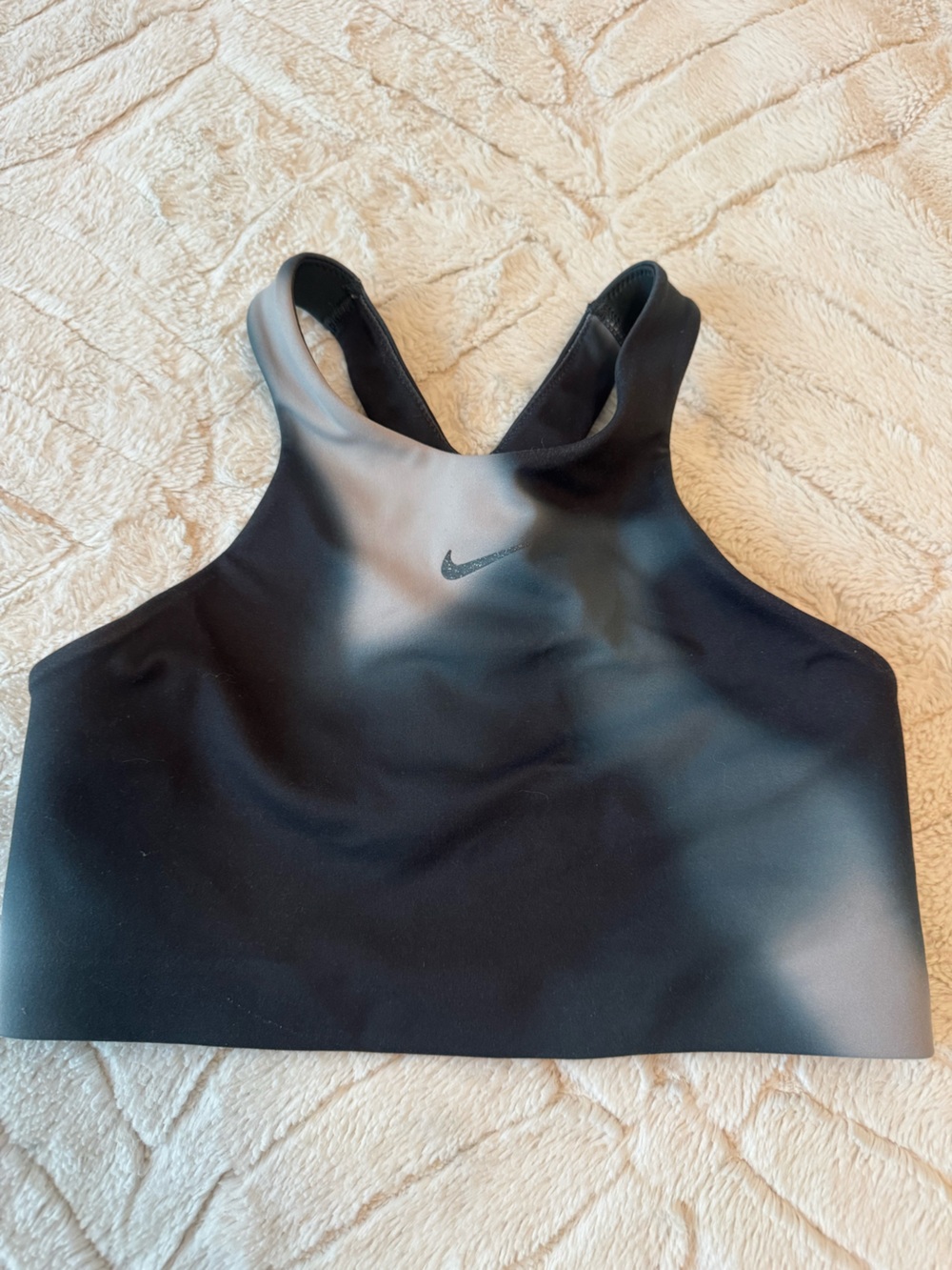 Nike Women’s Black High-Neck One-Piece Swim Top